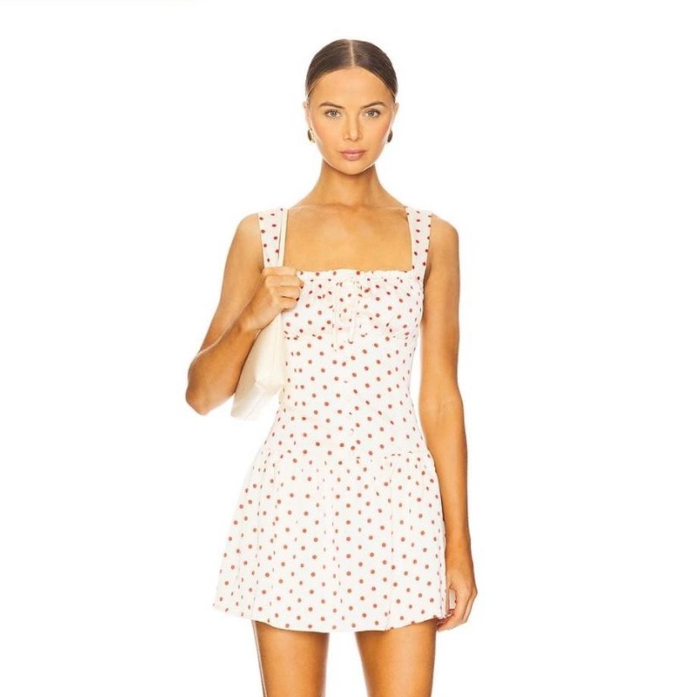 Runaway The Label  Santori Mini Dress in Red Polka